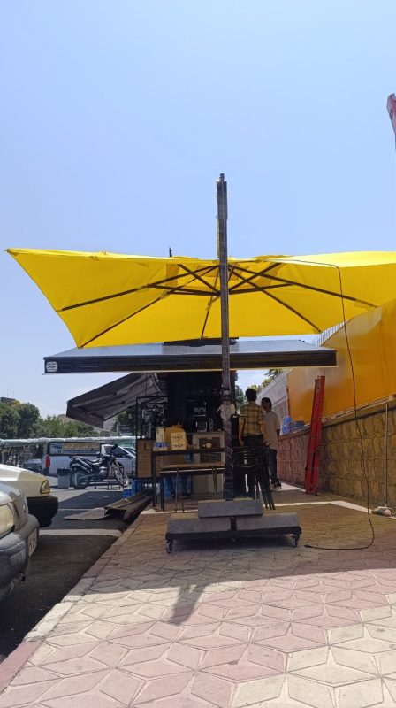 سایبان برقی حیاط