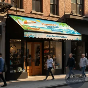 سایبان تبلیغاتی سفارش مستقیم با قیمت کارخانه