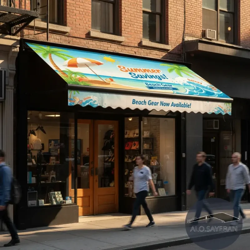 سایبان تبلیغاتی سفارش مستقیم با قیمت کارخانه